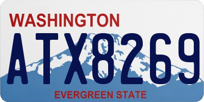 WA license plate ATX8269