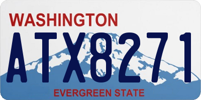 WA license plate ATX8271