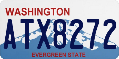 WA license plate ATX8272