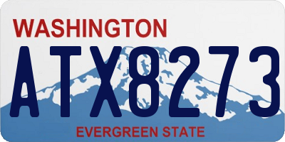 WA license plate ATX8273