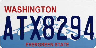 WA license plate ATX8294
