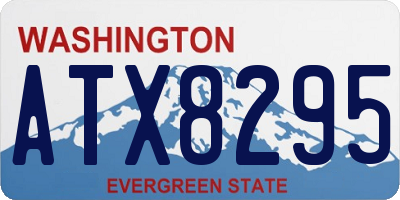 WA license plate ATX8295