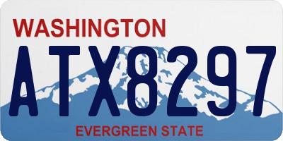 WA license plate ATX8297