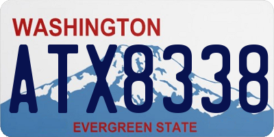WA license plate ATX8338