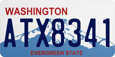 WA license plate ATX8341