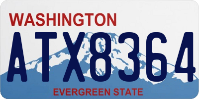 WA license plate ATX8364
