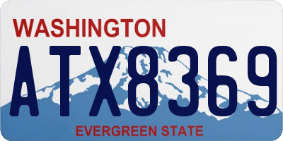 WA license plate ATX8369