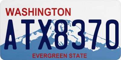 WA license plate ATX8370