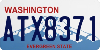 WA license plate ATX8371