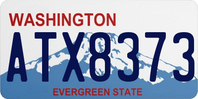 WA license plate ATX8373