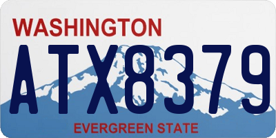 WA license plate ATX8379