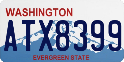 WA license plate ATX8399