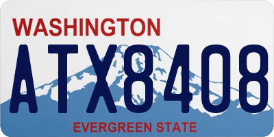 WA license plate ATX8408