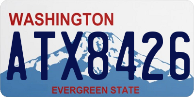WA license plate ATX8426