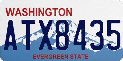 WA license plate ATX8435