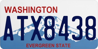WA license plate ATX8438