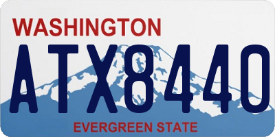 WA license plate ATX8440