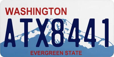 WA license plate ATX8441