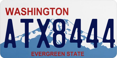 WA license plate ATX8444