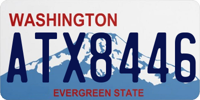 WA license plate ATX8446
