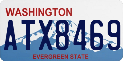 WA license plate ATX8469