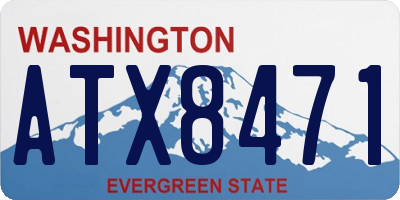WA license plate ATX8471