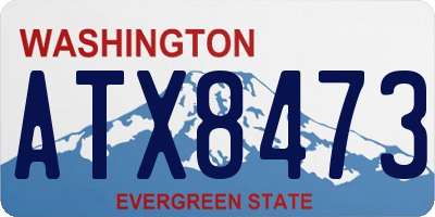 WA license plate ATX8473