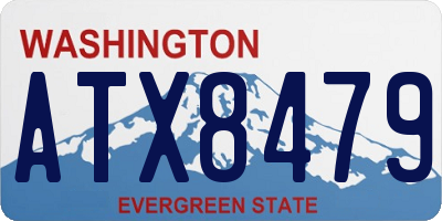 WA license plate ATX8479