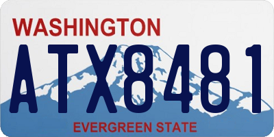 WA license plate ATX8481