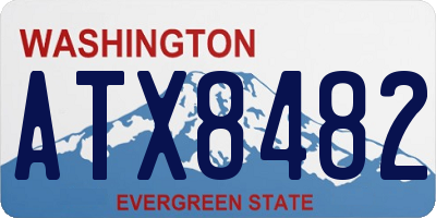 WA license plate ATX8482