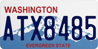 WA license plate ATX8485
