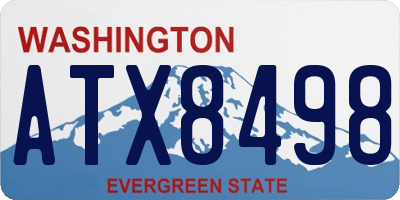 WA license plate ATX8498