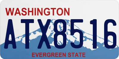 WA license plate ATX8516