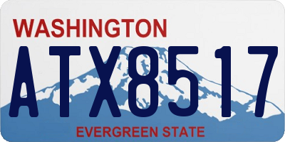 WA license plate ATX8517