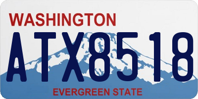 WA license plate ATX8518