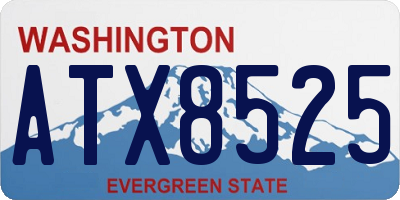 WA license plate ATX8525