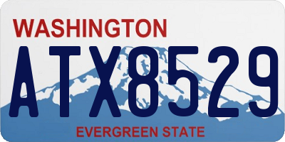 WA license plate ATX8529