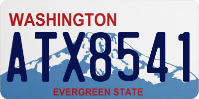WA license plate ATX8541