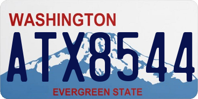 WA license plate ATX8544