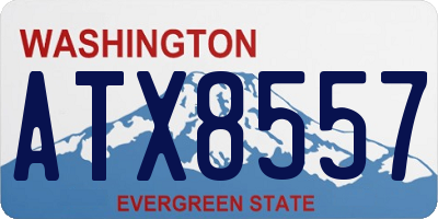 WA license plate ATX8557