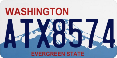 WA license plate ATX8574