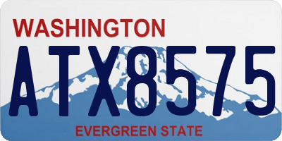 WA license plate ATX8575