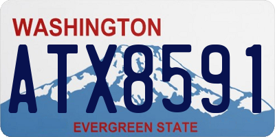 WA license plate ATX8591