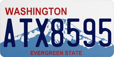 WA license plate ATX8595