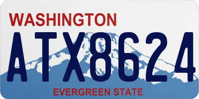 WA license plate ATX8624