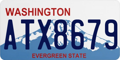 WA license plate ATX8679