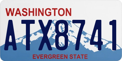 WA license plate ATX8741