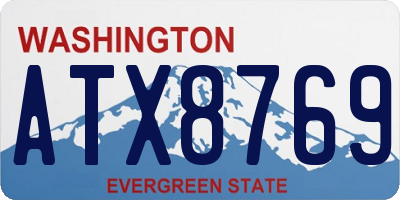 WA license plate ATX8769