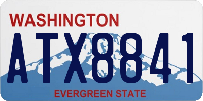 WA license plate ATX8841