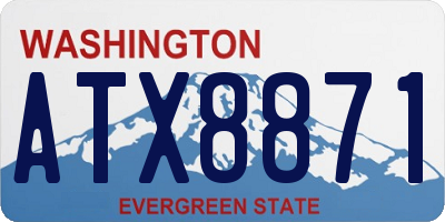 WA license plate ATX8871